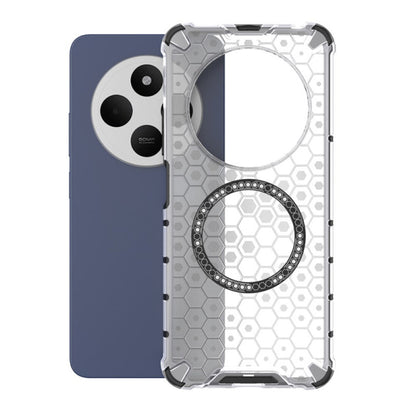 Husa MagSafe pentru Xiaomi Poco C75 / Redmi 14C, Techsuit, HoneyComb Shield, Alba