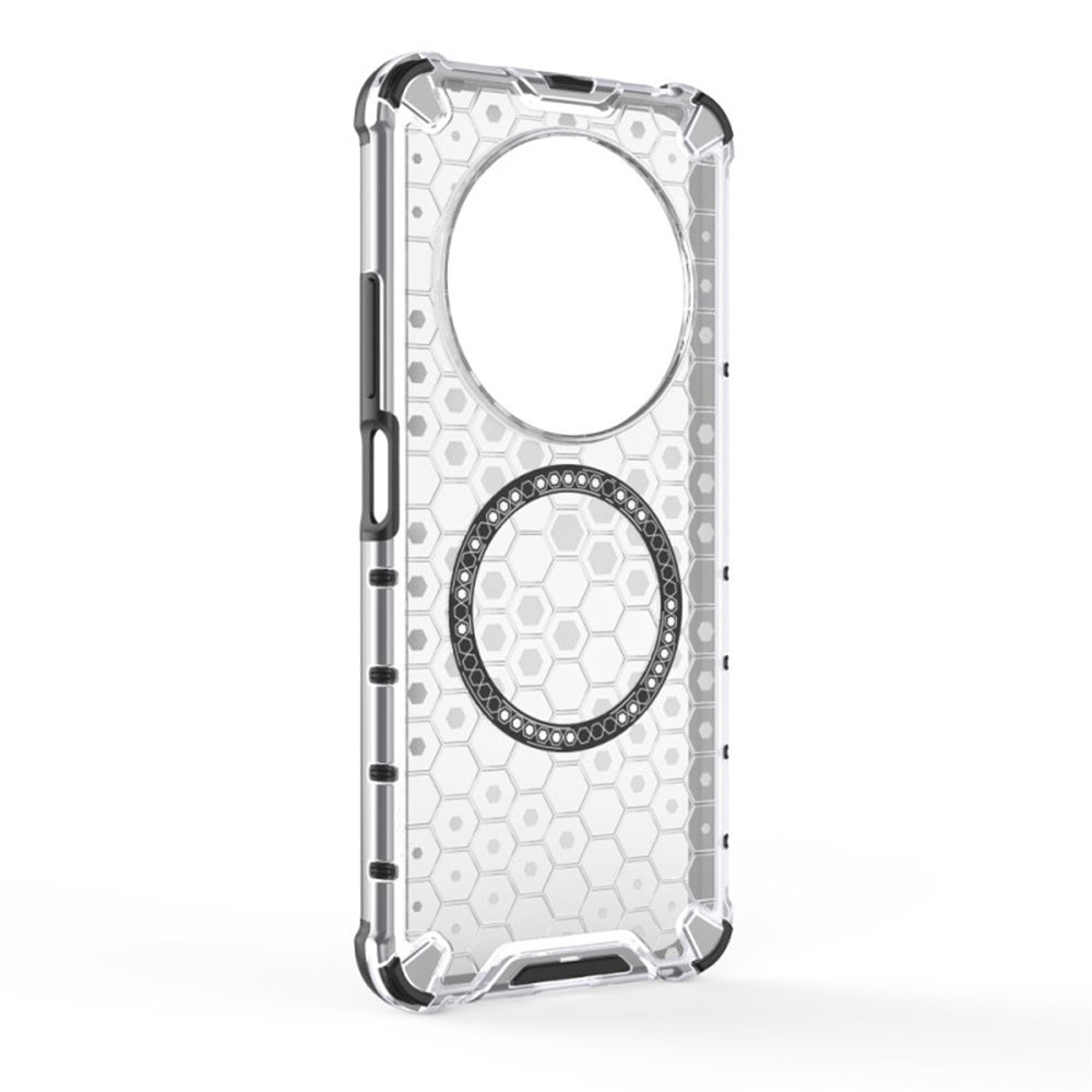 Husa MagSafe pentru Xiaomi Poco C75 / Redmi 14C, Techsuit, HoneyComb Shield, Alba