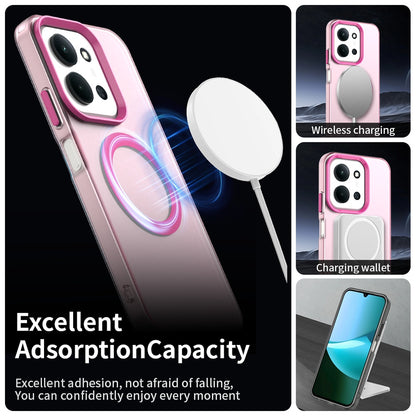 Husa MagSafe pentru Xiaomi Poco C85 4G / Redmi 15C 5G / 15C 4G, Techsuit, CandyCase, Roz