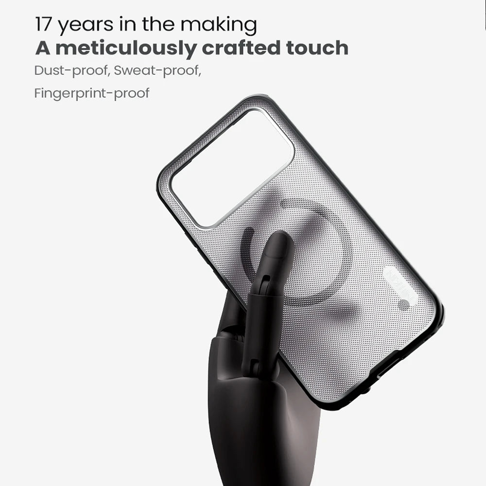 Husa MagSafe pentru Xiaomi Poco F8 Ultra, Nillkin, Super Shield Pro, Neagra Transparenta