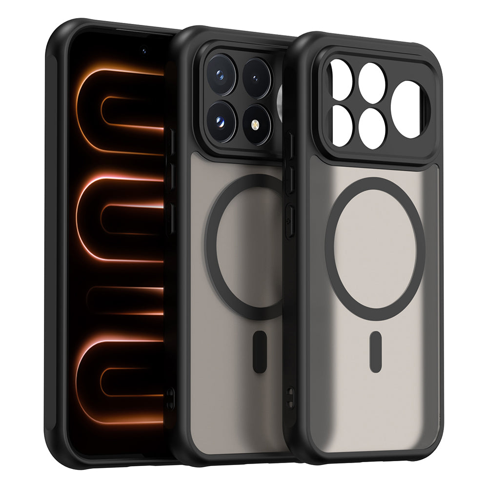 Husa MagSafe pentru Xiaomi Poco F9 Pro, Techsuit, HaloFrost II, Neagra