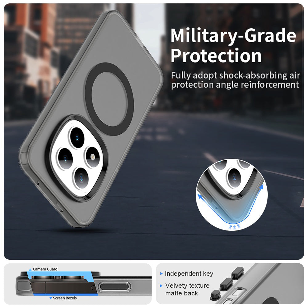 Husa MagSafe pentru Xiaomi Poco M8 Pro / Redmi Note 15 Pro+ 5G, Techsuit, CandyCase, Neagra