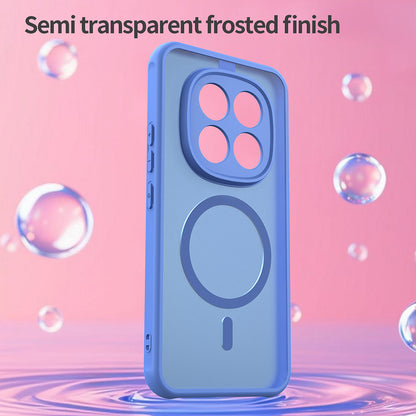 Husa MagSafe pentru Xiaomi Poco M8 Pro / Redmi Note 15 Pro+ 5G, Techsuit, HaloFrost II, Albastra