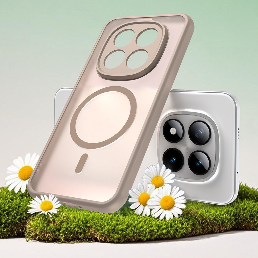 Husa MagSafe pentru Xiaomi Poco M8 Pro / Redmi Note 15 Pro+ 5G, Techsuit, HaloFrost II, Aurie