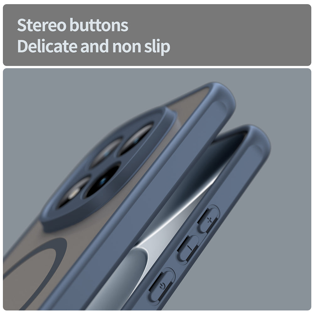 Husa MagSafe pentru Xiaomi Poco M8 Pro / Redmi Note 15 Pro+ 5G, Techsuit, HaloFrost II, Bleumarin