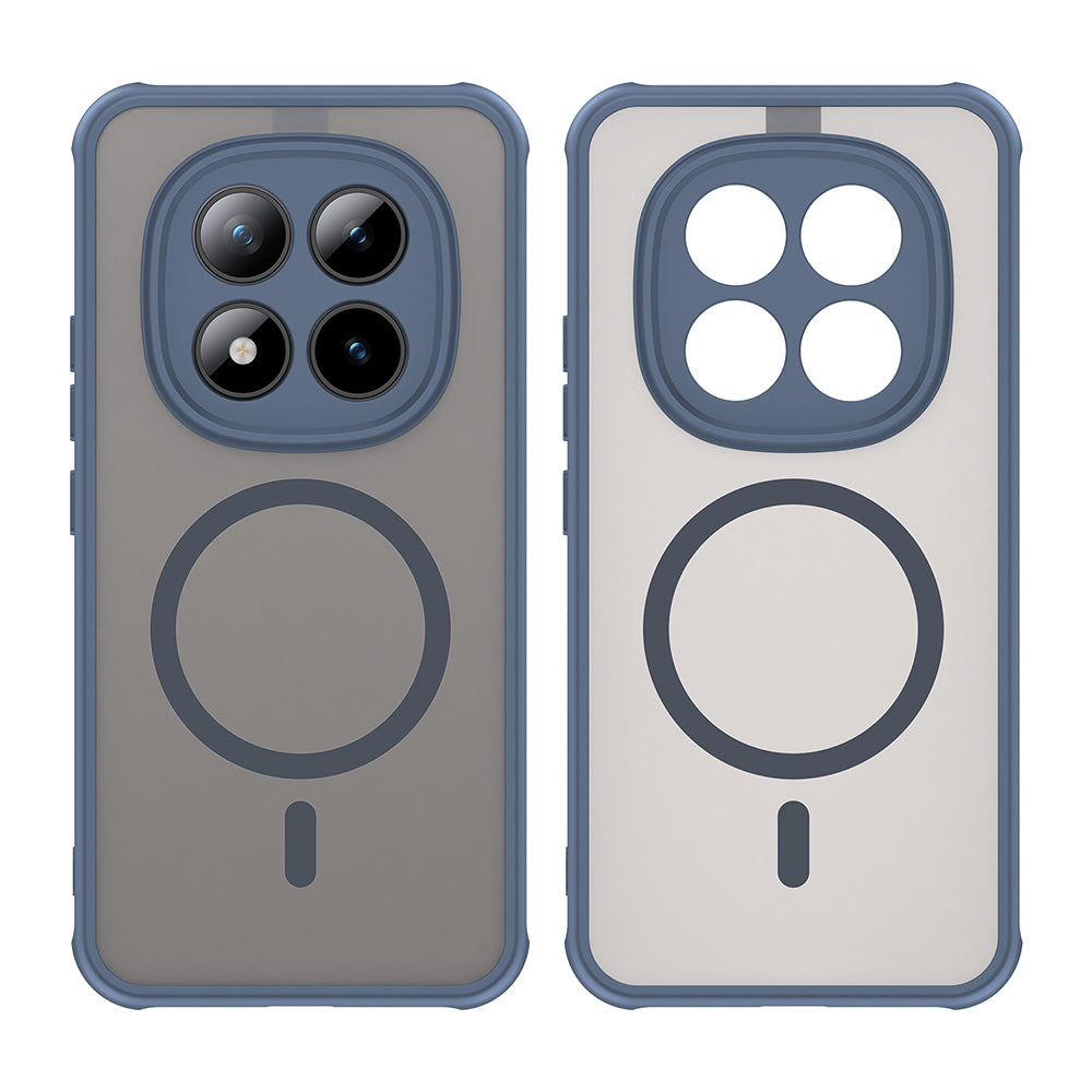 Husa MagSafe pentru Xiaomi Poco M8 Pro / Redmi Note 15 Pro+ 5G, Techsuit, HaloFrost II, Bleumarin