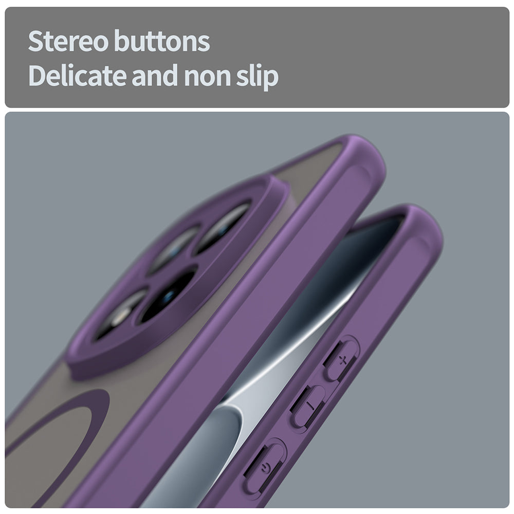 Husa MagSafe pentru Xiaomi Poco M8 Pro / Redmi Note 15 Pro+ 5G, Techsuit, HaloFrost II, Mov