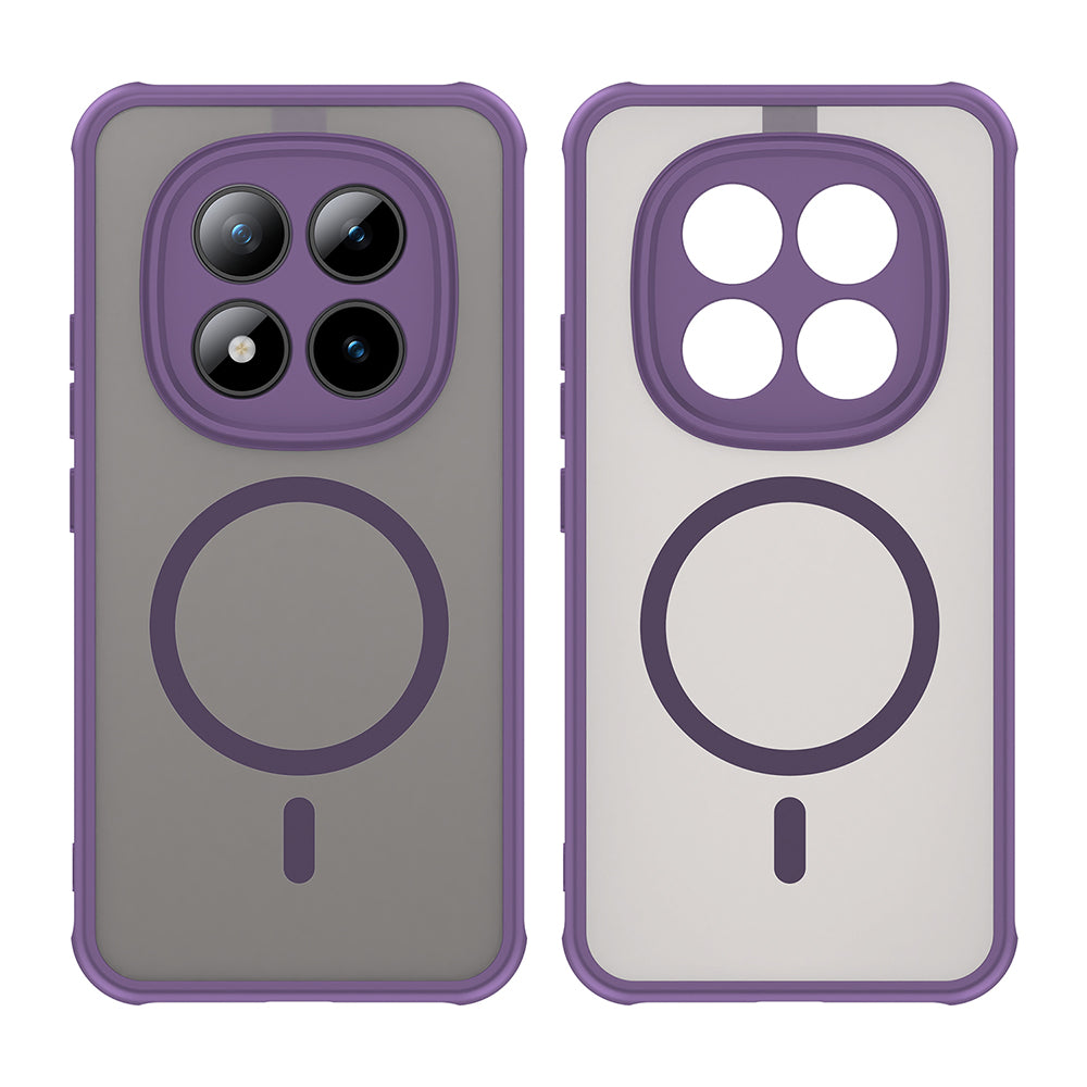 Husa MagSafe pentru Xiaomi Poco M8 Pro / Redmi Note 15 Pro+ 5G, Techsuit, HaloFrost II, Mov