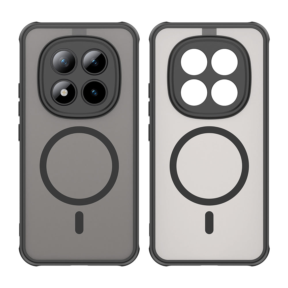 Husa MagSafe pentru Xiaomi Poco M8 Pro / Redmi Note 15 Pro+ 5G, Techsuit, HaloFrost II, Neagra