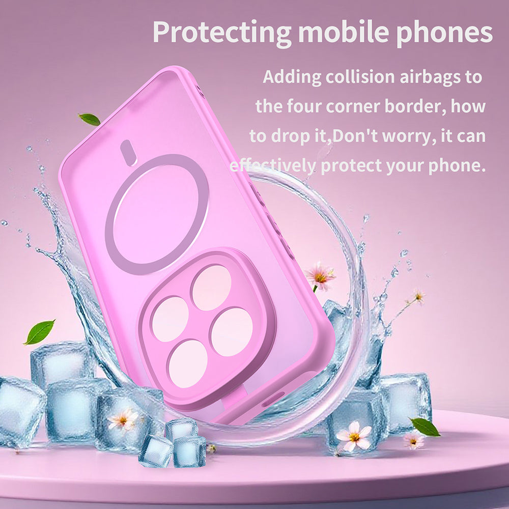 Husa MagSafe pentru Xiaomi Poco M8 Pro / Redmi Note 15 Pro+ 5G, Techsuit, HaloFrost II, Roz