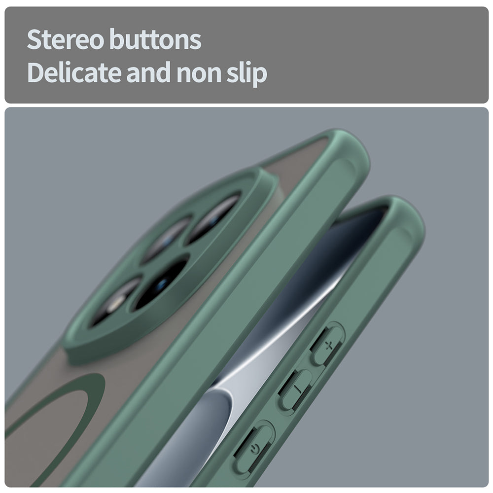 Husa MagSafe pentru Xiaomi Poco M8 Pro / Redmi Note 15 Pro+ 5G, Techsuit, HaloFrost II, Verde