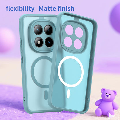 Husa MagSafe pentru Xiaomi Poco M8 Pro / Redmi Note 15 Pro+ 5G, Techsuit, HaloFrost II, Verde Deschis