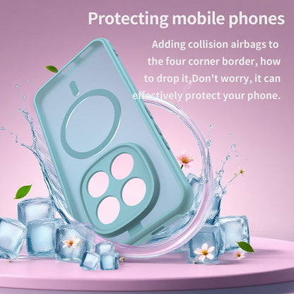 Husa MagSafe pentru Xiaomi Poco M8 Pro / Redmi Note 15 Pro+ 5G, Techsuit, HaloFrost II, Verde Deschis