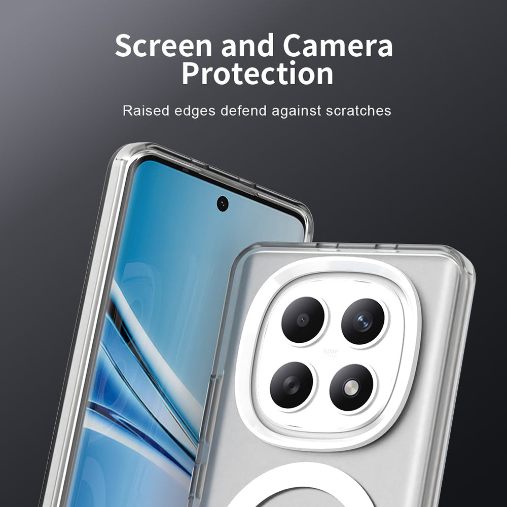 Husa MagSafe pentru Xiaomi Poco M8 / Redmi Note 15 5G / Note 15 4G, Techsuit, CandyCase, Alba