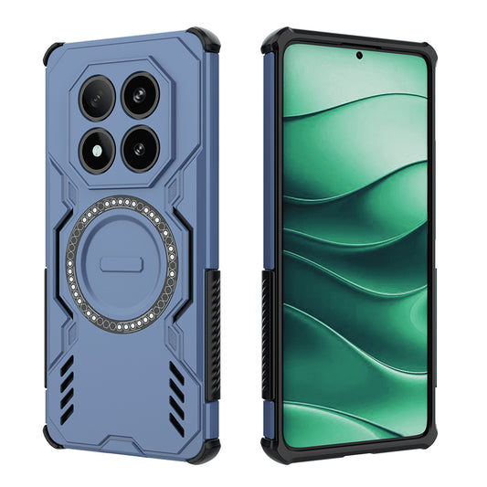 Husa MagSafe pentru Xiaomi Poco X7 / Redmi Note 14 Pro 5G, Techsuit, ArmorMag, Albastra