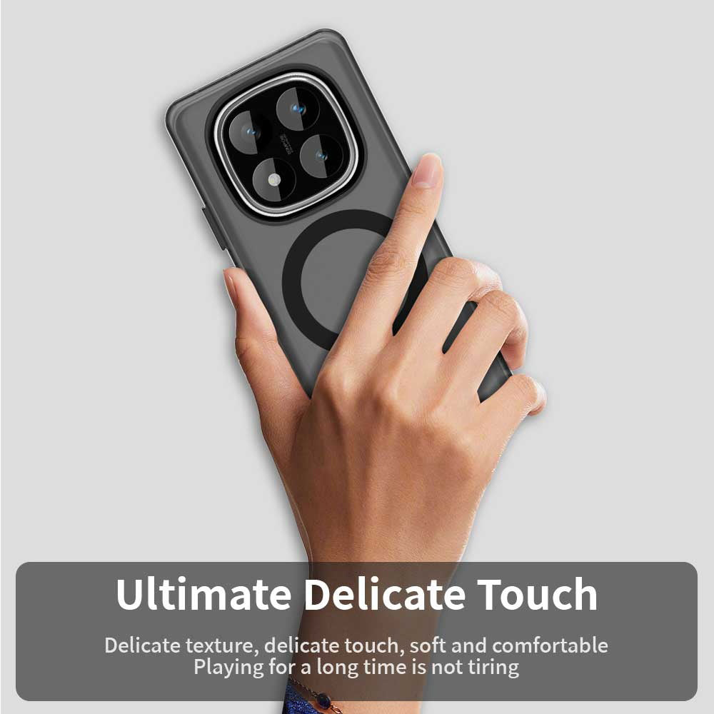 Husa MagSafe pentru Xiaomi Poco X7 / Redmi Note 14 Pro 5G, Techsuit, CandyCase, Neagra