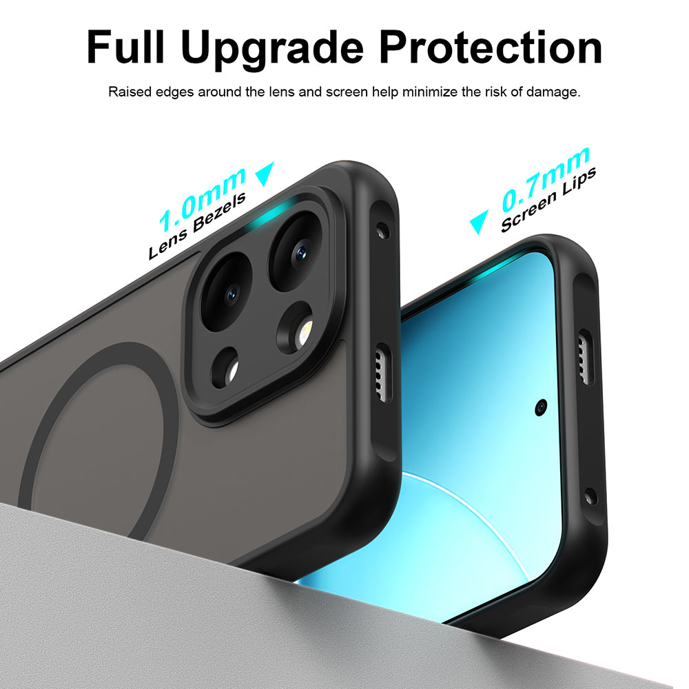 Husa MagSafe pentru Xiaomi Poco X8 Pro Max, Techsuit, HaloFrost II, Neagra