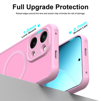 Husa MagSafe pentru Xiaomi Poco X8 Pro Max, Techsuit, HaloFrost II, Roz
