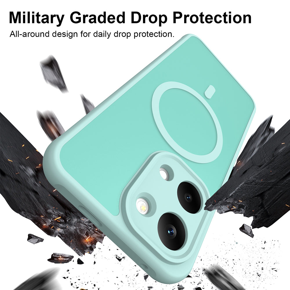 Husa MagSafe pentru Xiaomi Poco X8 Pro Max, Techsuit, HaloFrost II, Verde Deschis