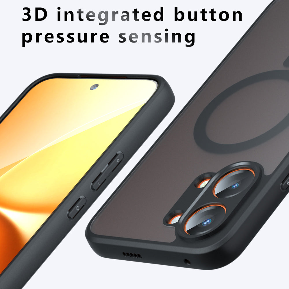 Husa MagSafe pentru Xiaomi Poco X8 Pro Max, Techsuit, PureFrost, Neagra Satinata