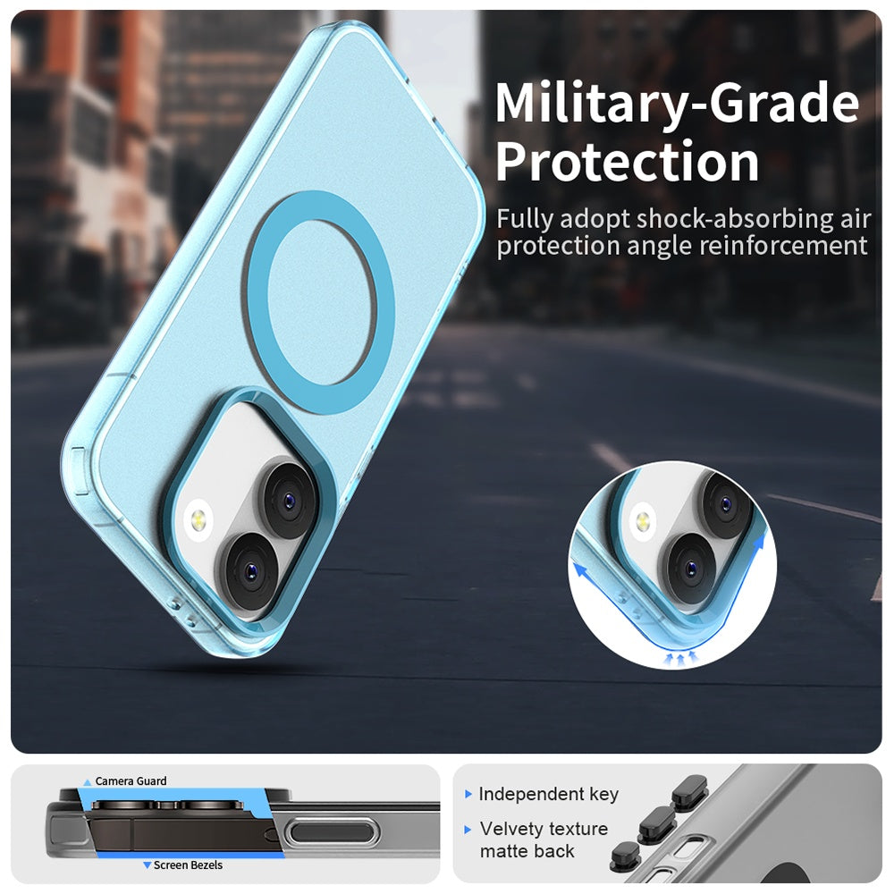 Husa MagSafe pentru Xiaomi Poco X8 Pro, Techsuit, CandyCase, Albastra