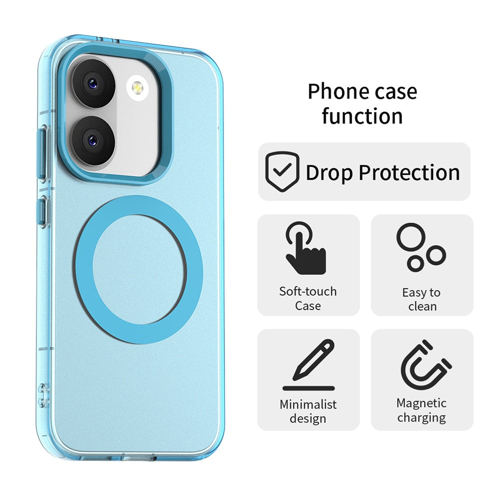 Husa MagSafe pentru Xiaomi Poco X8 Pro, Techsuit, CandyCase, Albastra