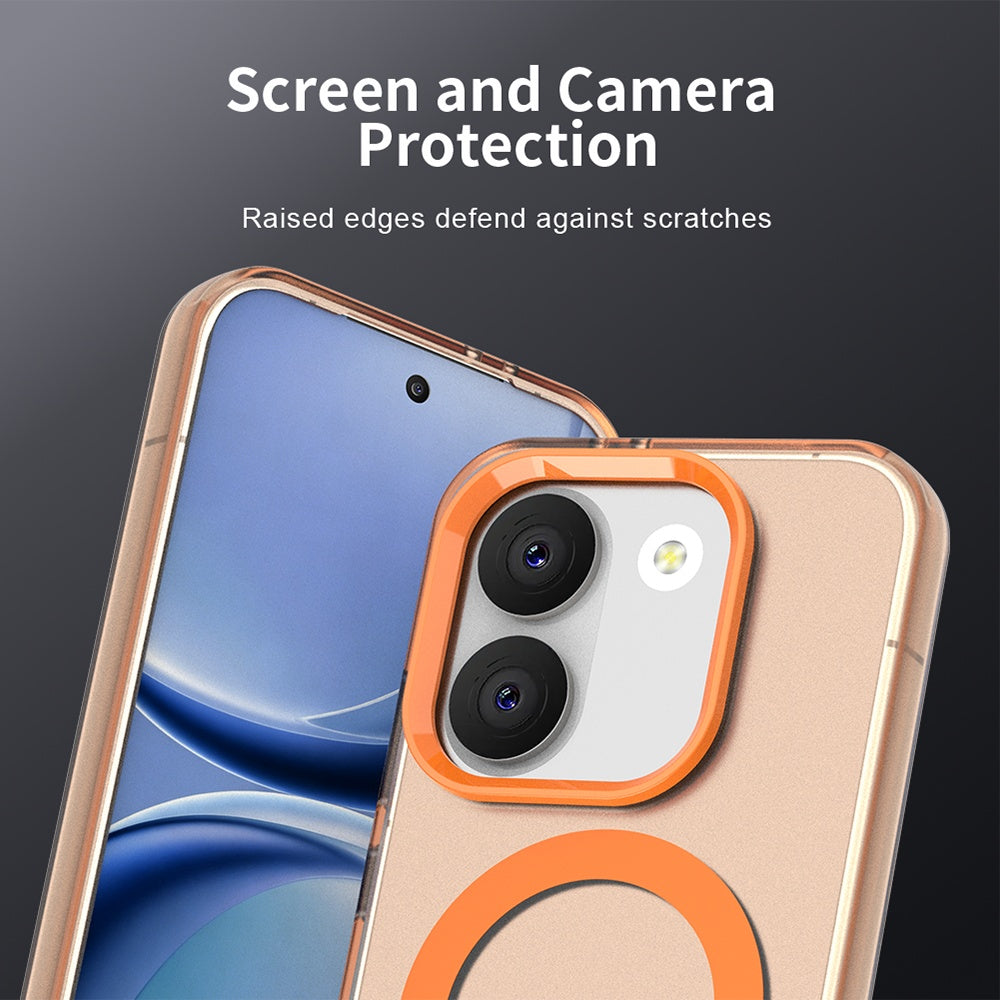 Husa MagSafe pentru Xiaomi Poco X8 Pro, Techsuit, CandyCase, Portocalie