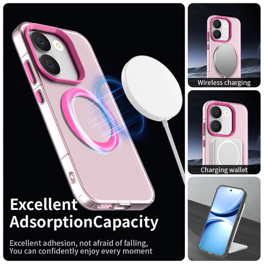 Husa MagSafe pentru Xiaomi Poco X8 Pro, Techsuit, CandyCase, Roz