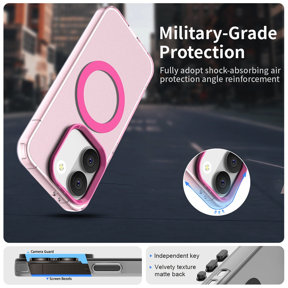 Husa MagSafe pentru Xiaomi Poco X8 Pro, Techsuit, CandyCase, Roz