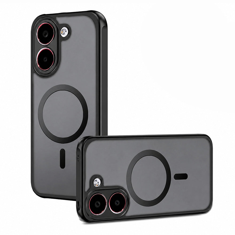 Husa MagSafe pentru Xiaomi Poco X8 Pro, Techsuit, PureFrost, Neagra Satinata