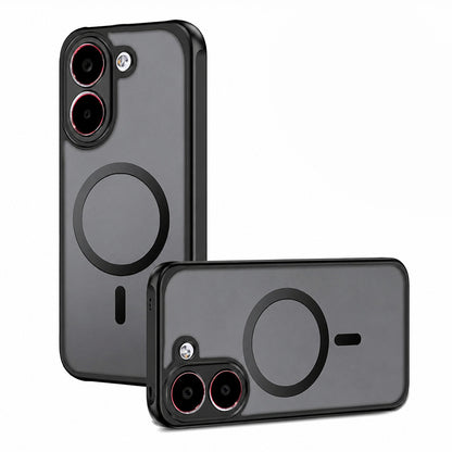 Husa MagSafe pentru Xiaomi Poco X8 Pro, Techsuit, PureFrost, Neagra Satinata