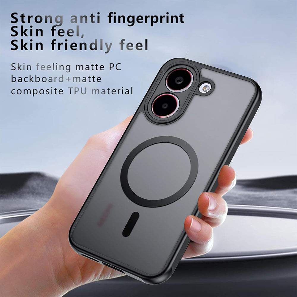 Husa MagSafe pentru Xiaomi Poco X8 Pro, Techsuit, PureFrost, Neagra Satinata