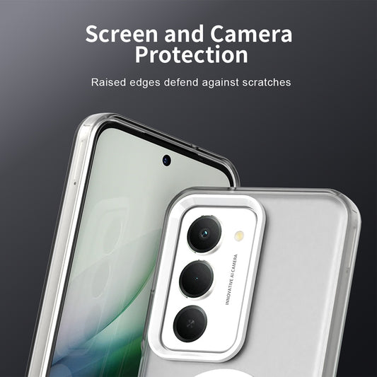 Husa MagSafe pentru Xiaomi Redmi 15 5G / 15 4G, Techsuit, CandyCase, Alba