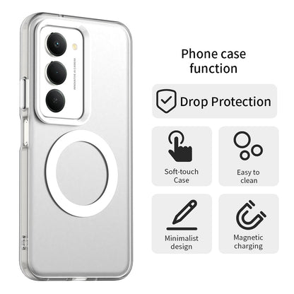 Husa MagSafe pentru Xiaomi Redmi 15 5G / 15 4G, Techsuit, CandyCase, Alba