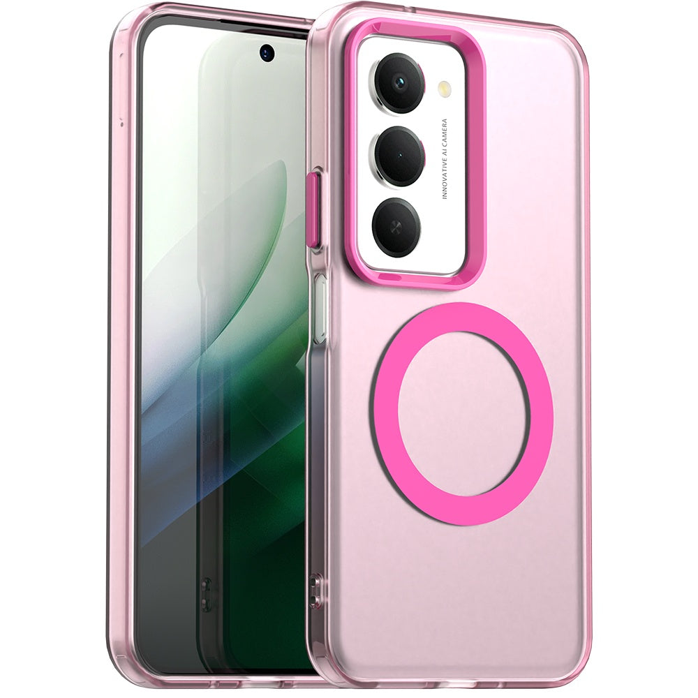 Husa MagSafe pentru Xiaomi Redmi 15 5G / 15 4G, Techsuit, CandyCase, Roz