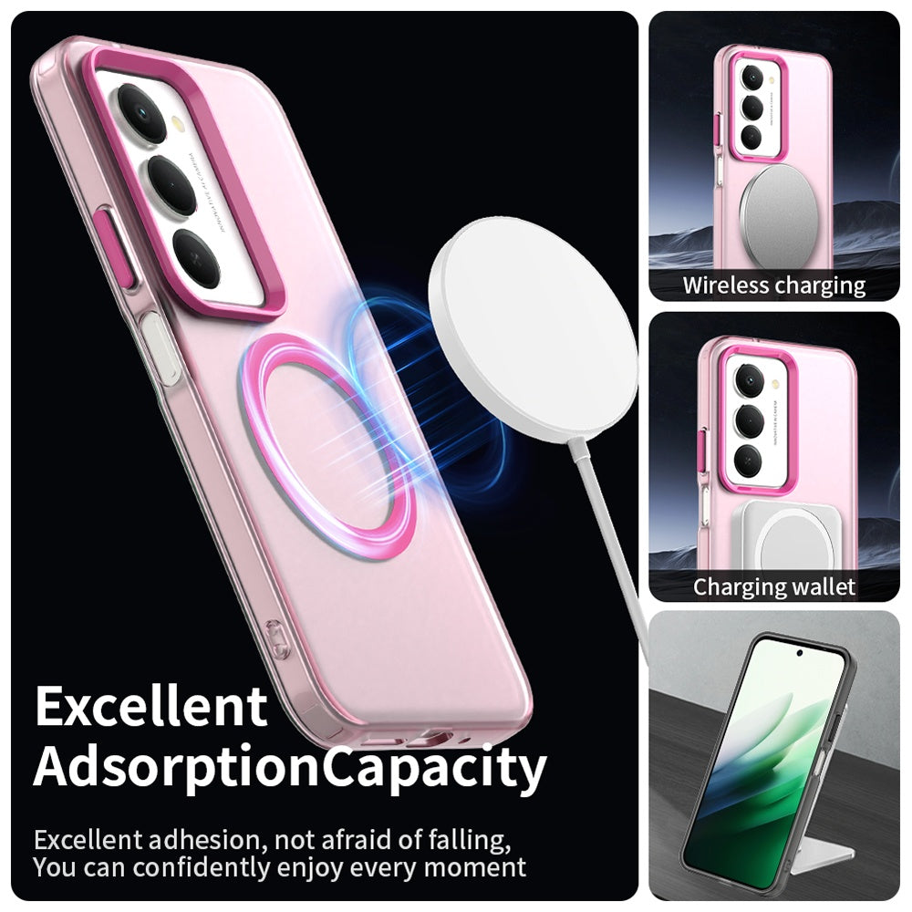 Husa MagSafe pentru Xiaomi Redmi 15 5G / 15 4G, Techsuit, CandyCase, Roz