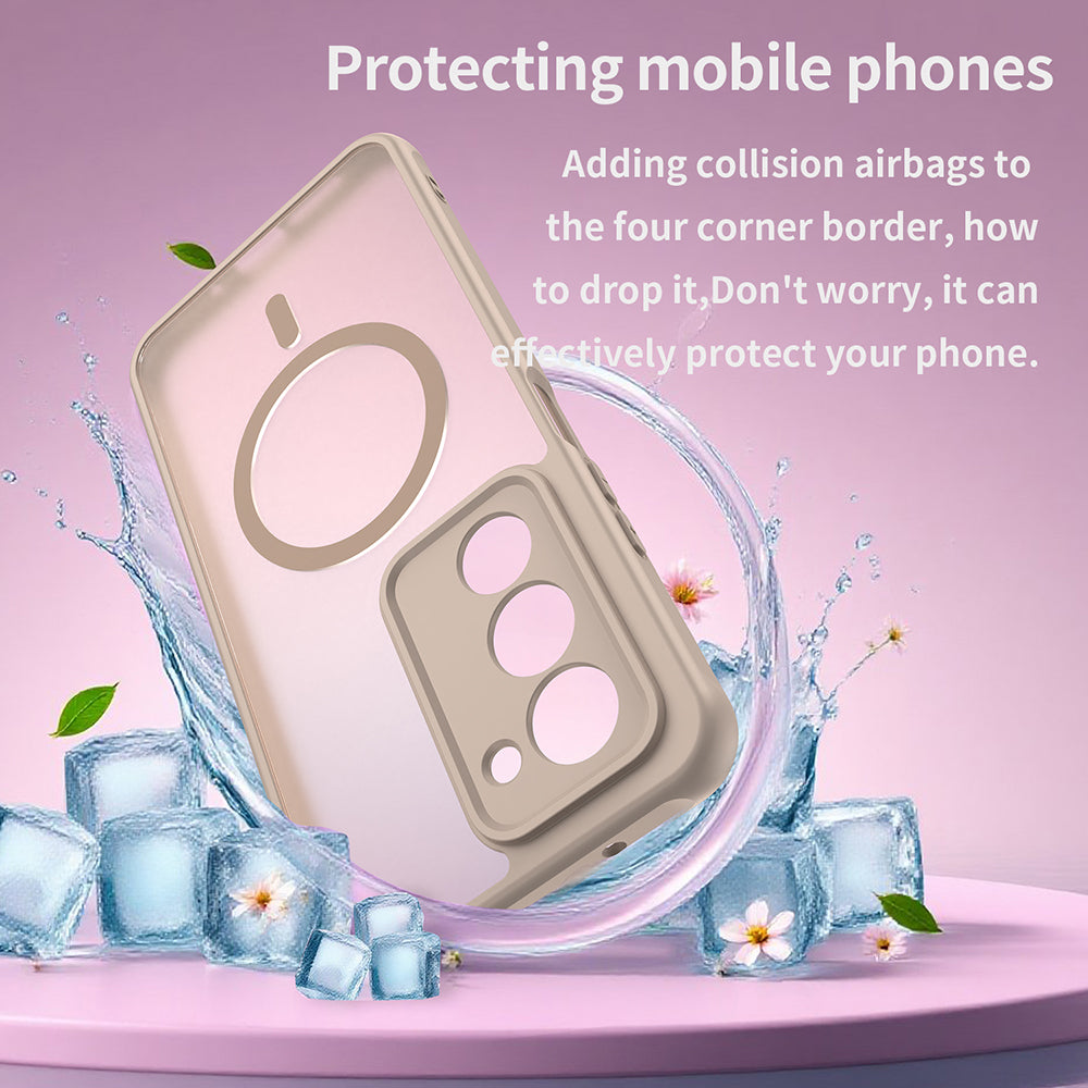 Husa MagSafe pentru Xiaomi Redmi 15 5G / 15 4G, Techsuit, HaloFrost II, Aurie