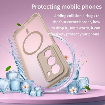 Husa MagSafe pentru Xiaomi Redmi 15 5G / 15 4G, Techsuit, HaloFrost II, Aurie