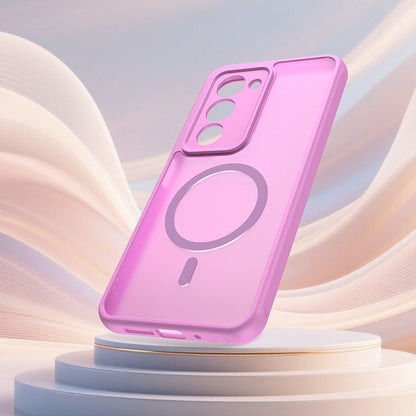 Husa MagSafe pentru Xiaomi Redmi 15 5G / 15 4G, Techsuit, HaloFrost II, Roz