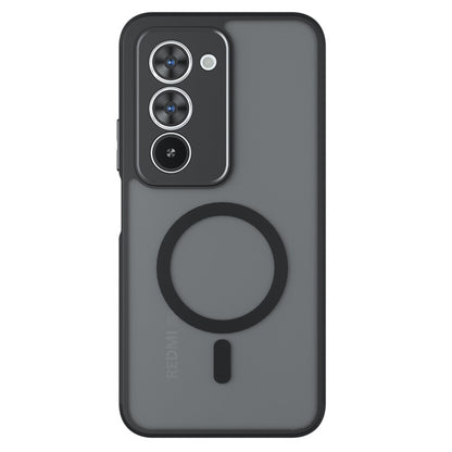 Husa MagSafe pentru Xiaomi Redmi 15 5G / 15 4G, Techsuit, PureFrost, Neagra Satinata