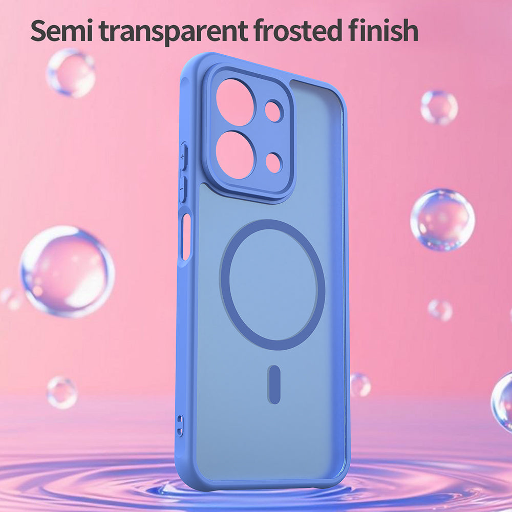 Husa MagSafe pentru Xiaomi Redmi 15C 5G / 15C 4G, Techsuit, HaloFrost II, Albastra