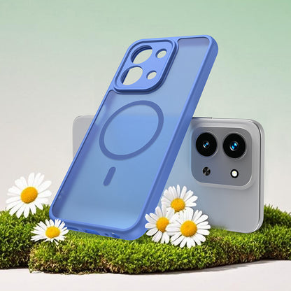 Husa MagSafe pentru Xiaomi Redmi 15C 5G / 15C 4G, Techsuit, HaloFrost II, Albastra