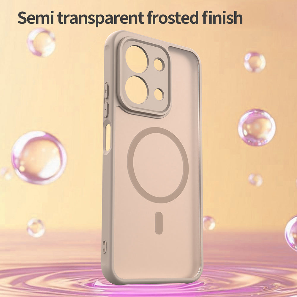 Husa MagSafe pentru Xiaomi Redmi 15C 5G / 15C 4G, Techsuit, HaloFrost II, Aurie