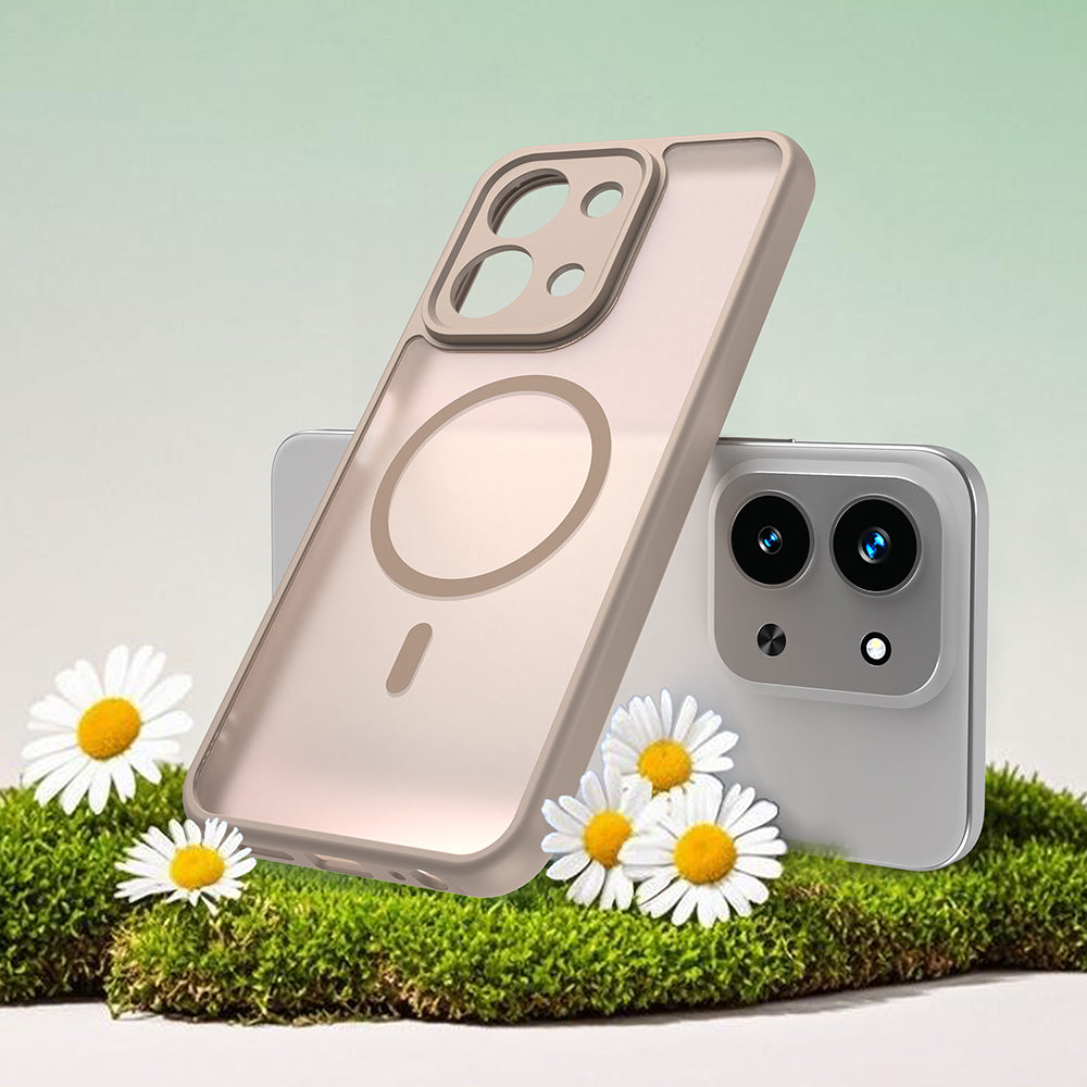 Husa MagSafe pentru Xiaomi Redmi 15C 5G / 15C 4G, Techsuit, HaloFrost II, Aurie