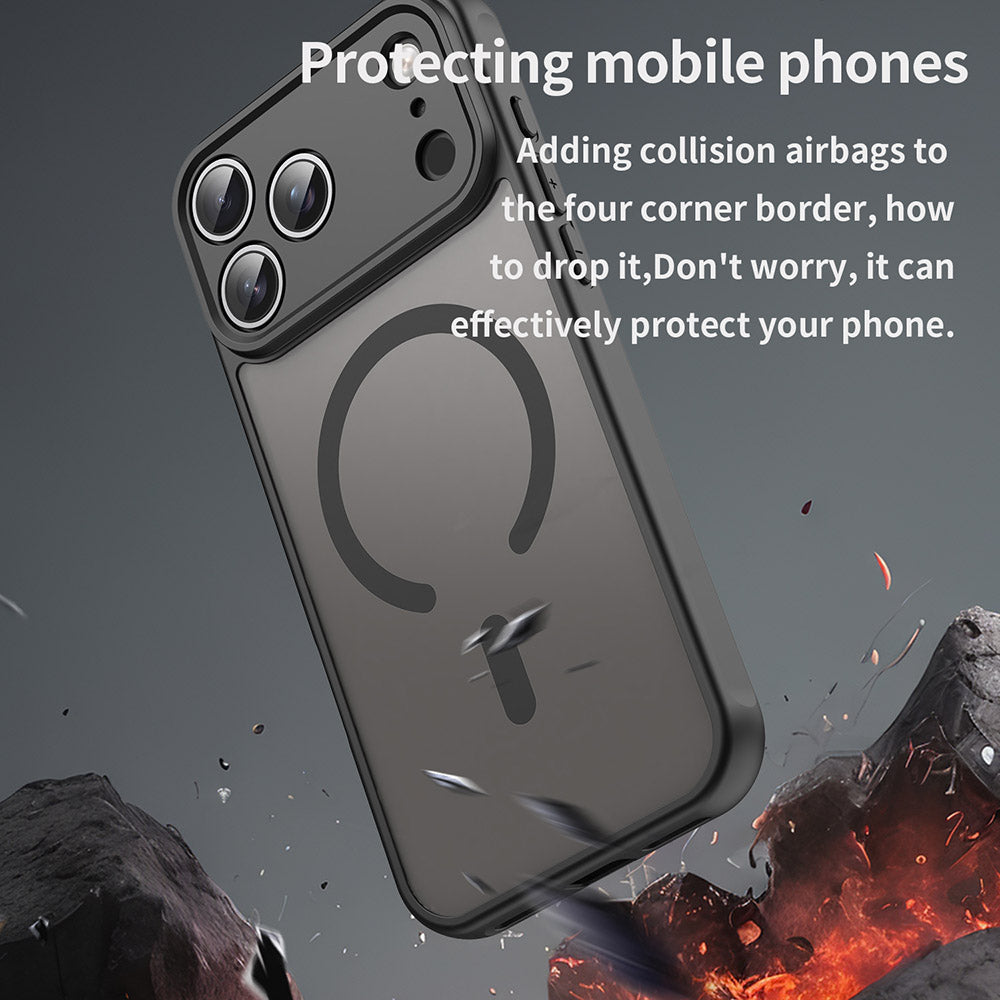 Husa MagSafe pentru Xiaomi Redmi 15C 5G / 15C 4G, Techsuit, HaloFrost II, Neagra