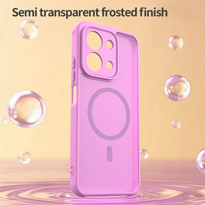 Husa MagSafe pentru Xiaomi Redmi 15C 5G / 15C 4G, Techsuit, HaloFrost II, Roz