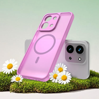 Husa MagSafe pentru Xiaomi Redmi 15C 5G / 15C 4G, Techsuit, HaloFrost II, Roz