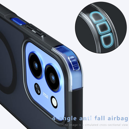 Husa MagSafe pentru Xiaomi Redmi 15C 5G / 15C 4G, Techsuit, PureFrost, Neagra Satinata