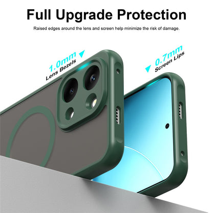 Husa MagSafe pentru Xiaomi Redmi 17 5G / 17 4G, Techsuit, HaloFrost II, Verde