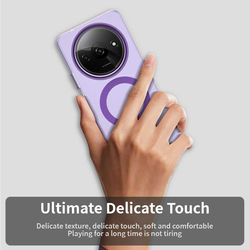Husa MagSafe pentru Xiaomi Redmi A3x / A3, Techsuit, CandyCase, Mov